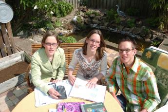 De drieling Marije, Lenneke en Joost.