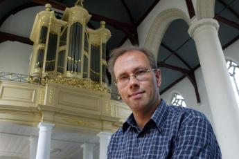 Organist Jaco van Leeuwen.