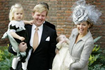 Willem-Alexander en Mxima met hun kinderen.