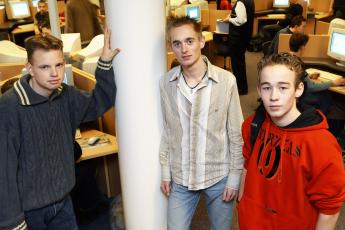 Johan, Edwin en Rick.