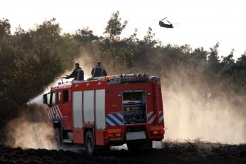 Brandweer rukt uit.