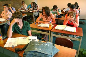 De huiswerkklas van het Van Lodensteincollege