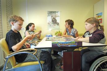 Stephan, Valentina, Maureen en Myrna.