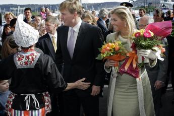 Willem-Alexander en prinses Mxima in Tasmani.