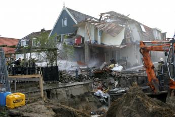 Ravage na explosie in Urk.