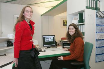 Een baan als secretaresse ziet Rianne Verhoeven wel zitten.