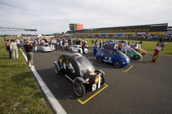 De start vrijdag van de Shell Eco marathon.