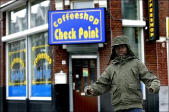 Coffeeshop Check Point in Rotterdam-Zuid.