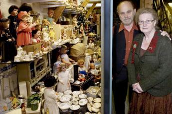 Herman en Heleen Beckers in het museum.