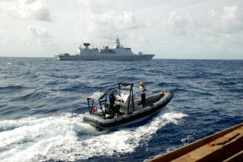 Marine in actie tegen piraterij.