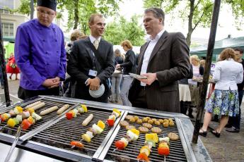 Barbecue op het Buitenhof.