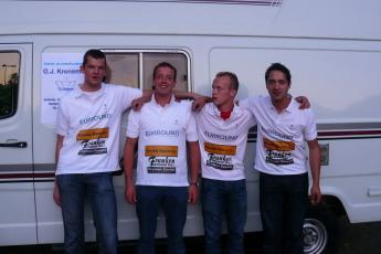 Het team van Eurround voor de camper.