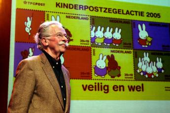 De kinderpostzegels van 2005 ontworpen door Dick Bruna.