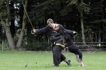 Karel Mouthaan in actie.