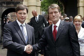 President Joesjtsjenko op bezoek bij Balkenende