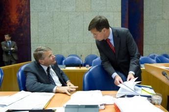 Minister Donner van Justitie en Premier Balkenende.