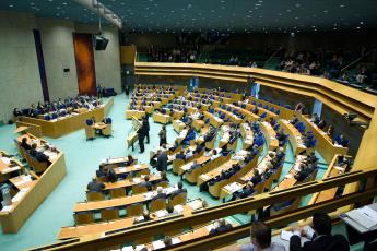 Overzicht van de Tweede Kamer.