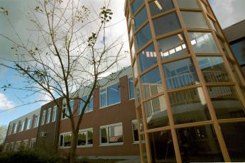 Het gebouw van het Calvijn College te Goes.