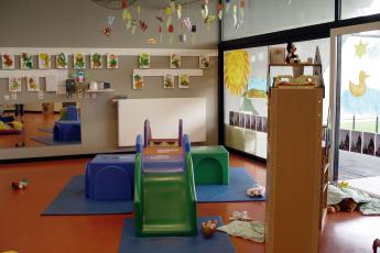 Het interieur van kinderdagverblijf Fabeltjesland.