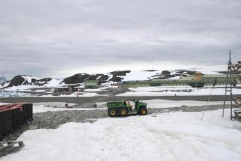 Het onderzoekcentrum Rothera op Antarctica.