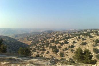 Het landschap rond Hebron.