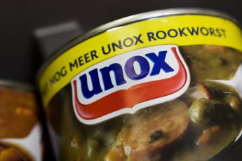 Unoxsoep, een merk van Unilever.