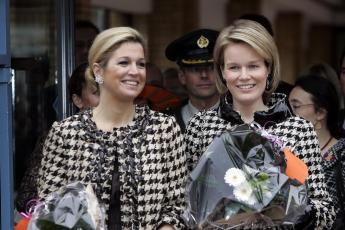 Prinses Mxima en prinses Mathilde.