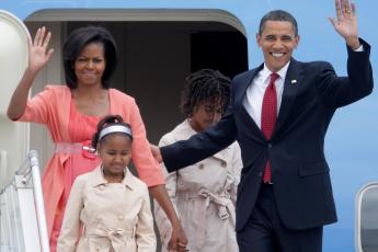 De Amerikaanse presidentile familie.