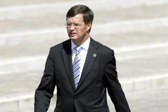 Balkenende in L'Aquila.