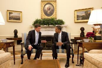 Balkenende in Oval Office.