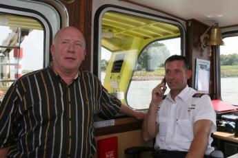 Jan Huurman (l.) en John van Bon van Rijkswaterstaat.