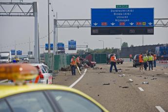 Ravage op de snelweg.